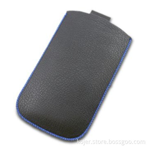 Leather Case for Apple's iPhone 4, Retractable Pull-tab Combined, Velcro Closure and Puncturing